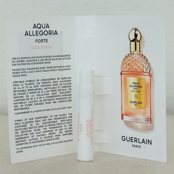🌸 NEW🌸 GUERLAIN Paris Aqua Allegoria Rosa Rossa Spray Sample, 1 mL - Picture 3 of 3